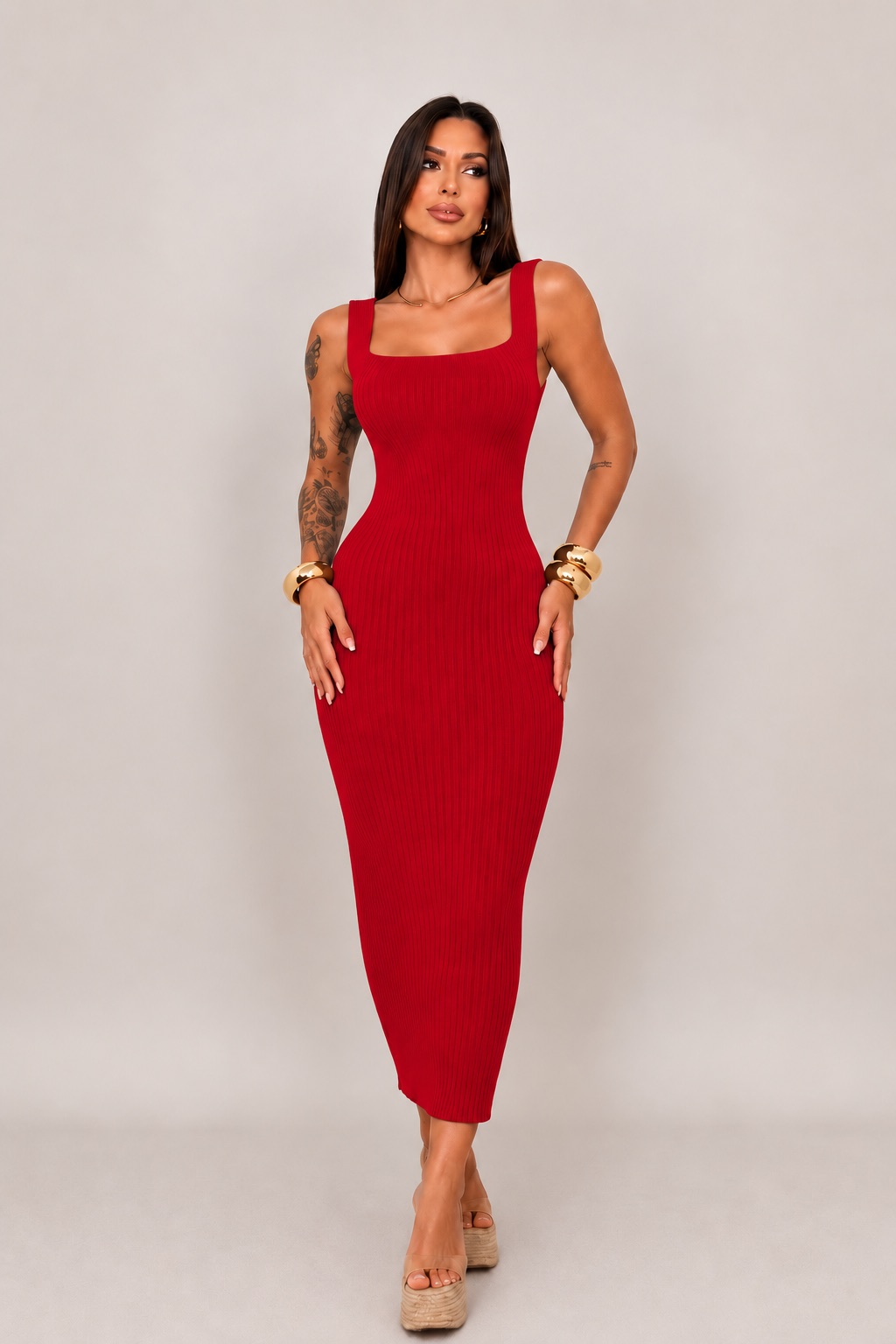 Vestido Modal Alça grossa