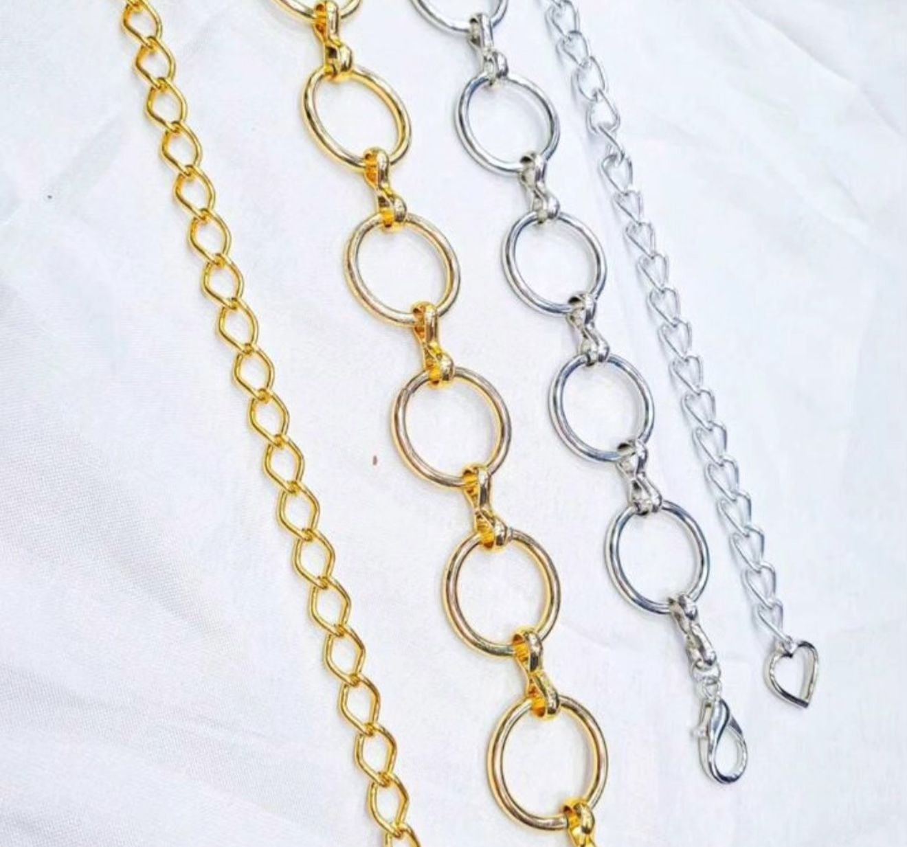 Corrente Bolinha Prata (Kit com 3)